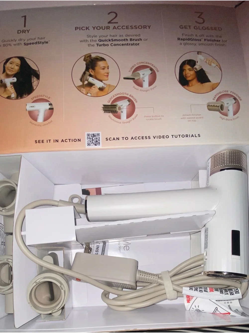 Shark SpeedStyle RapidGloss Finisher Hair Dryer - Champagne - Picture 3 of 5